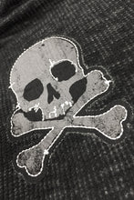 Grunge Skull Patch Hoodie