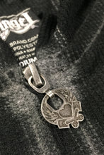 Grunge Skull Patch Hoodie