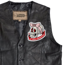 Polka Dot Ribbon Skull Patch
