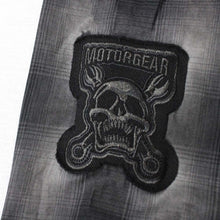 Motor Death Grey Plaid Button Down