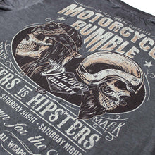 Vintage Velocity Biker Vs Hipsters Tee
