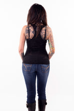Rosary Skull Burn Out Tank Top