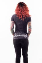 Girl Skeleton Biker V-Neck Tee