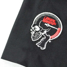 Skull Handlebar Embroidered Work Shirt