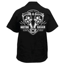 Piston Skull Embroidered Work Shirt