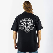 Piston Skull Embroidered Work Shirt
