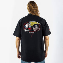 No Regrets Speed Shop Embroidered Work Shirt