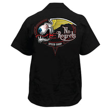 No Regrets Speed Shop Embroidered Work Shirt