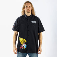 Eyeball Monster Embroidered Work Shirt