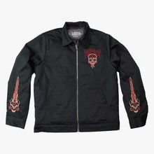 Full Pinstripe Skull Mechanic Jacket
