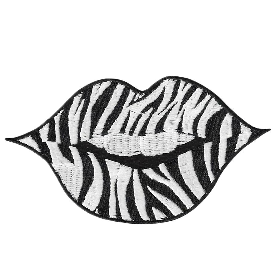 Zebra Lip Fashion Patch