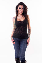 Lip Burn Out Razor Back Tank Top - No Graphics