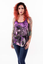Flower Motorcycle Razor Back Tank Top