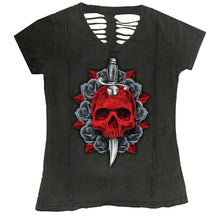 Red Dagger Skull Shirt