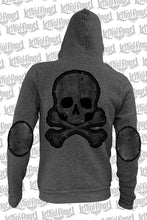 Grunge Skull Patch Hoodie