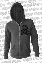 Grunge Skull Patch Hoodie