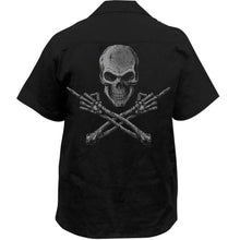 Middle Finger Screen Printed Work Shirt