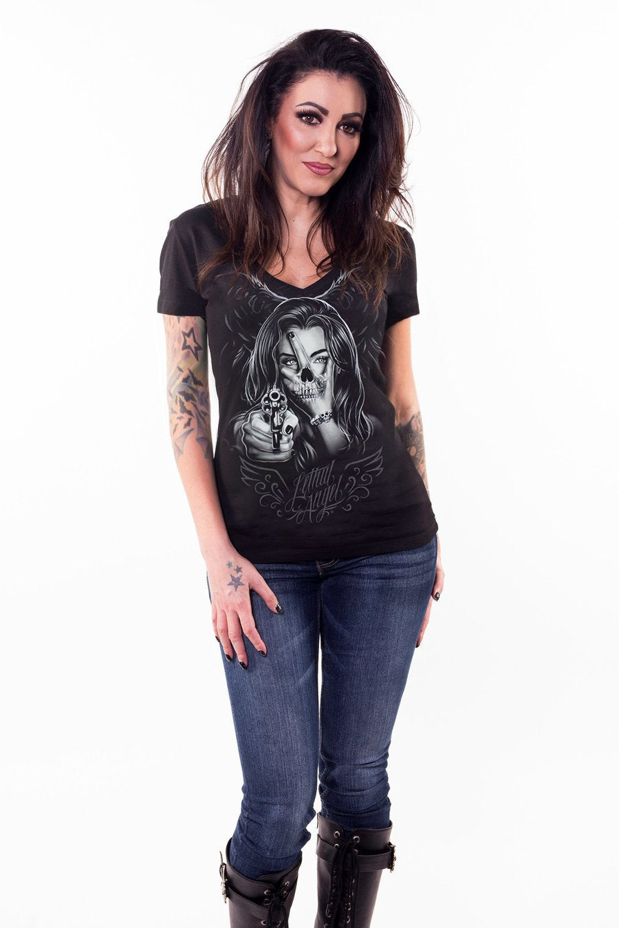 Hand of Doom V Neck Tee