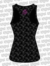 One Eye Rose Skull Razor Back Tank Top