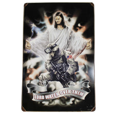 Lord Watch Over Them \ Vintage Metal Sign