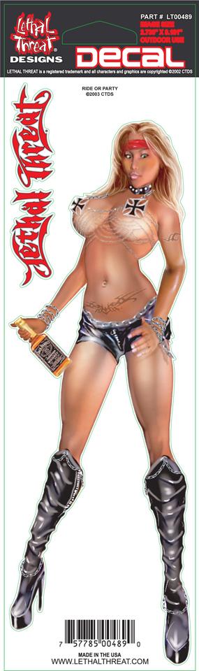 Ride or Party Decal