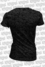 Lip Skull Burn Out Scoop Neck Tee
