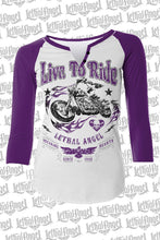 Live To Ride 3/4 Raglan Sleeve Shirt