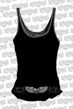 Black Lace Riders Lace Up Tank Top