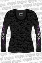 Butterfly Skull Burnout Long Sleeve