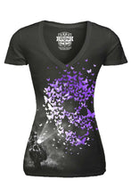 Butterfly Light V Neck Tee