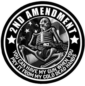 2nd Amendment Skeleton Patch