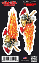 Fire Department  Skulls - Mini Decal