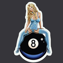 8-Ball Babe - Mini Decal
