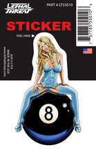 8-Ball Babe - Mini Decal