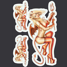 Devil Babe Crawl - Mini Decal