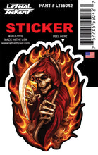 Flaming Reaper - Mini Decal
