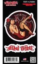 Pinstripe Pinup Red - Mini Decal