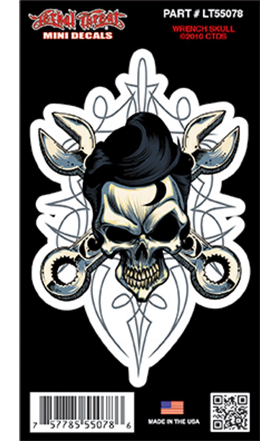 Wrench Skull - Mini Decal