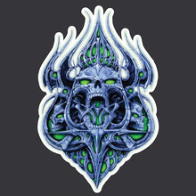 Green Skull - Mini Decal