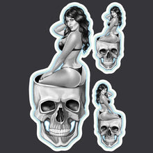 Skull Pinup - Mini Decal