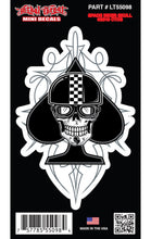 Spade Biker Skull - Mini Decal