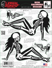 Skeleton Mud Flap Girl Decal