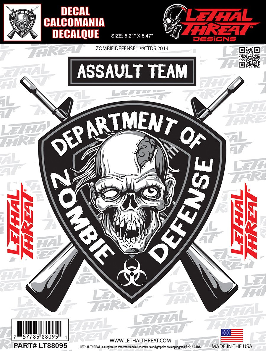 Zombie Defense Decal