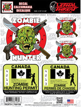 Zombie Hunter Kit Canada Decal