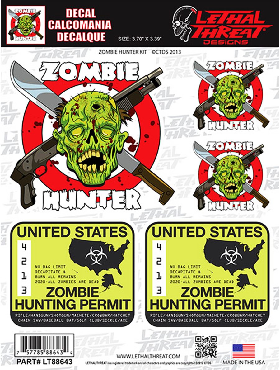 Zombie Hunter Kit Decal