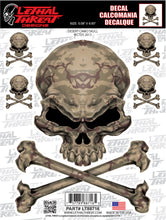 Desert Camo Skull Decal