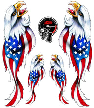 Patriotic Eagles Decal