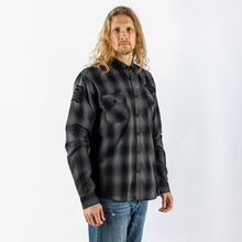 Motor Death Grey Plaid Button Down
