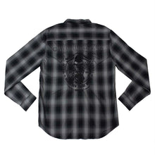 Motor Death Grey Plaid Button Down