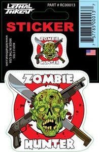 Rude & Crude Decal: Zombie Hunter